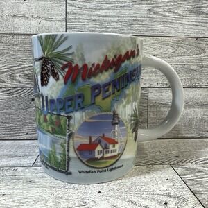 CAPE SHORE Ceramic Coffee Mug 3.75x3.25" Upper‎ Peninsula Michigan 2015